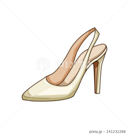 White wedding shoe for bride accessory 141232266