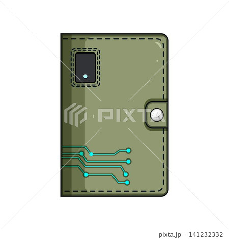 Smart wallet with digital circuit board protecting data 141232332