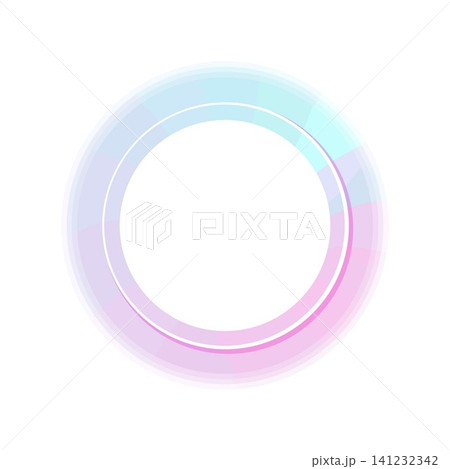 Abstract pastel gradient ring on white background Abstract pastel gradient ring on white background 141232342
