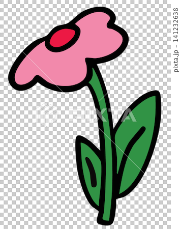 Hand drawn pink flower and green leaf for floral print, sticker, nature, garden, spring, summer vibes, plants, tree, blossom, blooming, home backyard, picnic, park, outdoors, home, house, patch Hand drawn pink flower and green leaf for floral print, sticker, nature, garden, spring, summer vibes, plants, tree, blossom, blooming, home backyard, picnic, park, outdoors, home, house, patch 141232638
