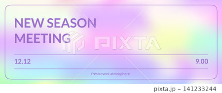Pearlescent background with pastel hologram in soft gradient and gradation for beauty packaging. Soft pearlescent rainbow blur on pastel background. Vector iridescent banner for cosmetic label bg Pearlescent background with pastel hologram in soft gradient and gradation for beauty packaging. Soft pearlescent rainbow blur on pastel background. Vector iridescent banner for cosmetic label bg 141233244