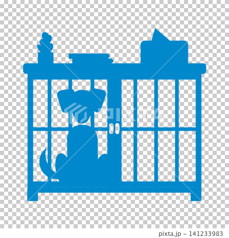 Pictograms for cages/pet facilities Pictograms for cages/pet facilities 141233983