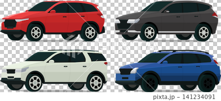 SUV collection angled front side view SUV collection angled front side view 141234091