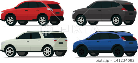 SUV collection angled rear side view 141234092
