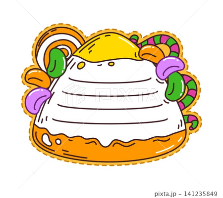 Halloween holiday jelly candy kids memo note frame. Autumn holiday diary label, October scary schedule vector memo note. Creepy child scrapbook sticker or Halloween spooky frame with creepy candy 141235849