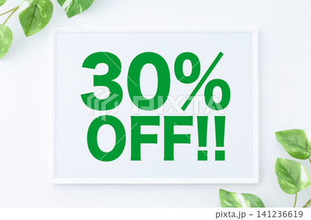 30%OFFのメッセージボード 30%OFFのメッセージボード 141236619