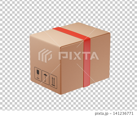 3d, box, cardboard 141236771