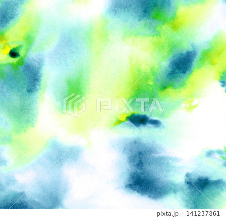 にじみとグラデーションの手描き背景イラスト 141237861