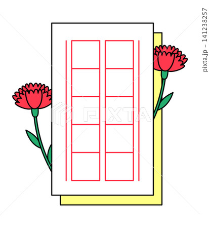 Bright flowers and labels are placed on a desk in a creative workspace. This scene shows a mix of colors, papers, and natural elements. It highlights creativity at work. 141238257