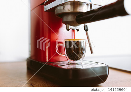 Espresso coffee machine 141239604