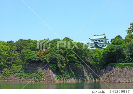 愛知県名古屋市、新緑と名古屋城の風景 愛知県名古屋市、新緑と名古屋城の風景 141239957