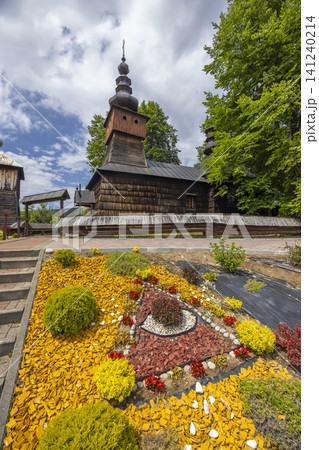 Old wooden Orthodox church in Muszyna Lesser Poland 141240214