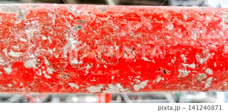 Peeling red iron pipe texture Peeling red iron pipe texture 141240871