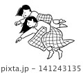 眠る二人の子供 141243135