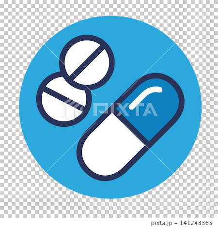 Medicine icon: Tablets/Capsules - Blue Medicine icon: Tablets/Capsules - Blue 141243365