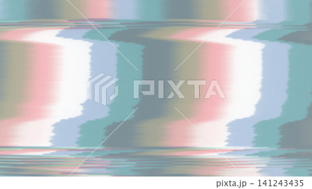 Static transparent image file with colorful distorted glitch bands over a checkered background. Concept of retro analog television error atmosphere 141243435