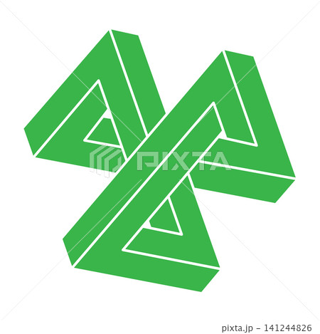 Impossible shapes. Logo. Sacred geometry figures. Optical illusion. Abstract eternal geometric objects. Impossible endless outline. Optical art. Impossible geometry shape on a white background. Impossible shapes. Logo. Sacred geometry figures. Optical illusion. Abstract eternal geometric objects. Impossible endless outline. Optical art. Impossible geometry shape on a white background. 141244826