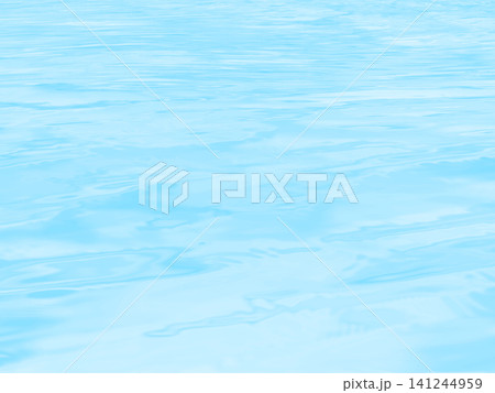水面のイメージ背景テクスチャ素材（海・湖・川・プール） 141244959