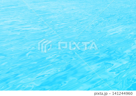 水面のイメージ背景テクスチャ素材（海・湖・川・プール） 141244960