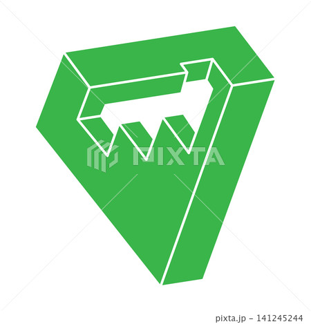 Impossible shapes. Sacred geometry. Logo. Optical illusion figures. Abstract eternal geometric object. Impossible geometry shape on a white background. Optical art. Impossible shapes. Sacred geometry. Logo. Optical illusion figures. Abstract eternal geometric object. Impossible geometry shape on a white background. Optical art. 141245244