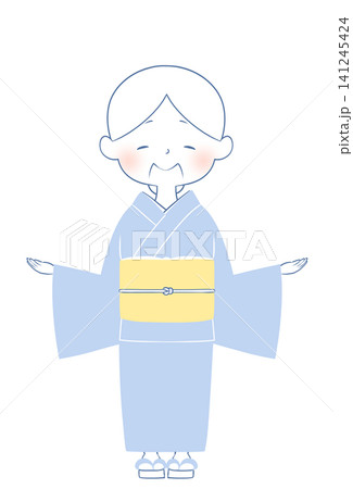 着物を着たおばあさんのイラスト 歓迎 着物を着たおばあさんのイラスト 歓迎 141245424
