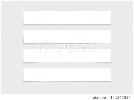 Shadow vector rectangle paper divider. Shadow vector rectangle paper divider. 141245884