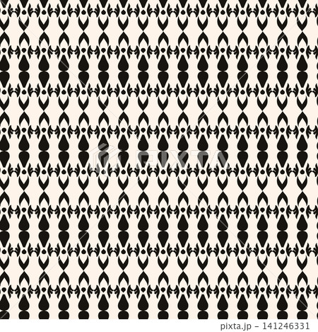Abstract simple floral gothic style seamless pattern. Elegant minimal monochrome stylish background. Perfect for textile, wallpaper and fabrics. Abstract simple floral gothic style seamless pattern. Elegant minimal monochrome stylish background. Perfect for textile, wallpaper and fabrics. 141246331
