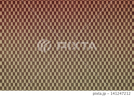 茶色の布生地に白茶色の矢絣模様のグラデーションがある背景画像1 茶色の布生地に白茶色の矢絣模様のグラデーションがある背景画像1 141247212