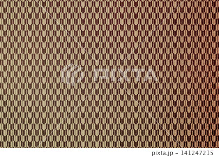 茶色の布生地に白茶色の矢絣模様のグラデーションがある背景画像4 茶色の布生地に白茶色の矢絣模様のグラデーションがある背景画像4 141247215