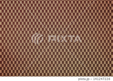 茶色の布生地に白茶色の矢絣模様のグラデーションがある背景画像17 141247228