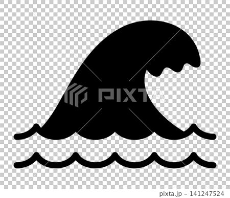 Big wave icon Big wave icon 141247524