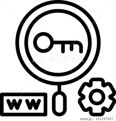 Keyword Research Modern and Creative Icon Keyword Research Modern and Creative Icon 141247927