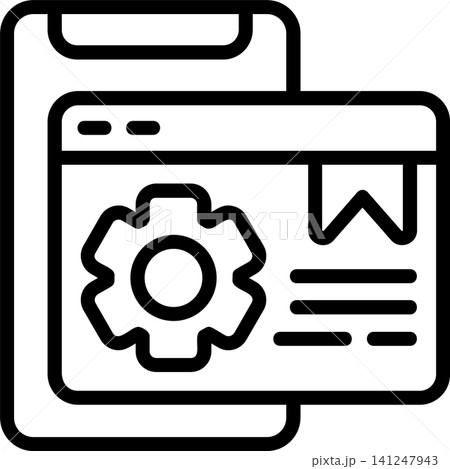 Mobile SEO Modern and Creative Icon 141247943