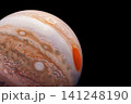 Planet Jupiter on a dark background. Elements of this image furnished by NASA 141248190