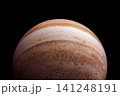 Planet Jupiter on a dark background. Elements of this image furnished by NASA 141248191