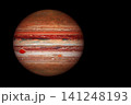 Planet Jupiter on a dark background. Elements of this image furnished by NASA 141248193