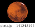 Planet Mars on a dark background. Elements of this image furnished by NASA 141248194