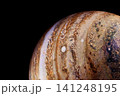 Planet Jupiter on a dark background. Elements of this image furnished by NASA 141248195