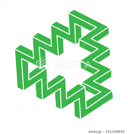 Illusion shapes. 3d geometry tattoo. Optical illusion figures. Sacred geometry object. Logo. Illusion shapes. 3d geometry tattoo. Optical illusion figures. Sacred geometry object. Logo. 141248693