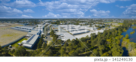 Panoramic view of the Nepean Business Park and industrial precinct in Penrith Panoramic view of the Nepean Business Park and industrial precinct in Penrith 141249130