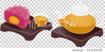 tea with mooncake tea with mooncake 141249185