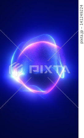 Neon blue and pink particle waves form a luminous abstract sphere, suggesting digital energy, quantum motion, and futuristic technology. Neon blue and pink particle waves form a luminous abstract sphere, suggesting digital energy, quantum motion, and futuristic technology. 141249224