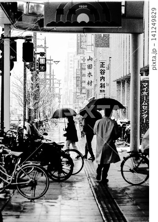 1996年冬の富山市の街並み(Kodak T-MAX 400(TMY)モノクロフィルム撮影) 1996年冬の富山市の街並み(Kodak T-MAX 400(TMY)モノクロフィルム撮影) 141249829