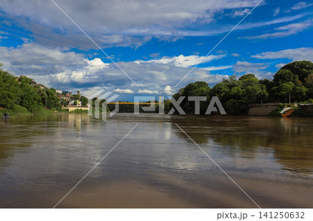 View of the Magdalena River as it passes through Girardot Cundinamarca and Flandes Tolima, taken from the Port of Los Guamos in Girardot. View of the Magdalena River as it passes through Girardot Cundinamarca and Flandes Tolima, taken from the Port of Los Guamos in Girardot. 141250632