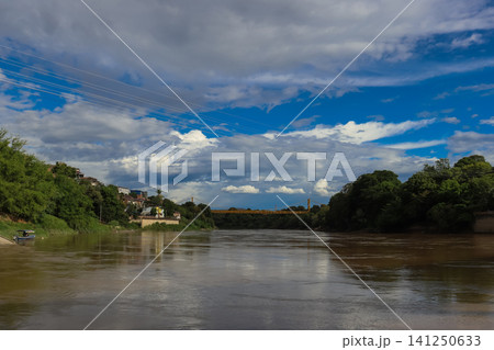 View of the Magdalena River as it passes through Girardot Cundinamarca and Flandes Tolima, taken from the Port of Los Guamos in Girardot. View of the Magdalena River as it passes through Girardot Cundinamarca and Flandes Tolima, taken from the Port of Los Guamos in Girardot. 141250633