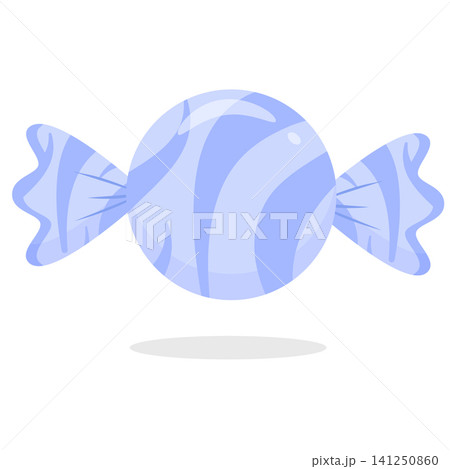 Cute Kawaii Pastel Periwinkle Swirl Candy Icon Cute Kawaii Pastel Periwinkle Swirl Candy Icon 141250860