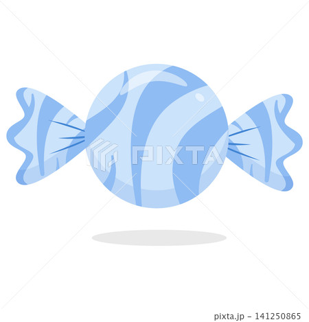 Cute Kawaii Pastel Sky Blue Swirl Candy Icon Cute Kawaii Pastel Sky Blue Swirl Candy Icon 141250865