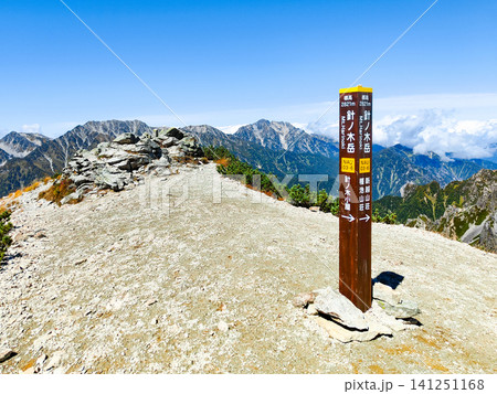 秋の針ノ木岳・蓮華岳登山（針ノ木岳山頂） 141251168