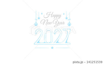 Elegant Happy New Year 2027 Design Elegant Happy New Year 2027 Design 141251539
