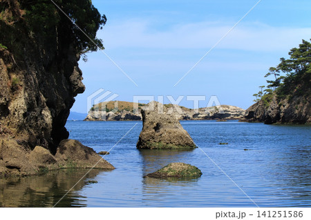 旧鮫ヶ浦漁港の風景(宮城県東松島市) 旧鮫ヶ浦漁港の風景(宮城県東松島市) 141251586